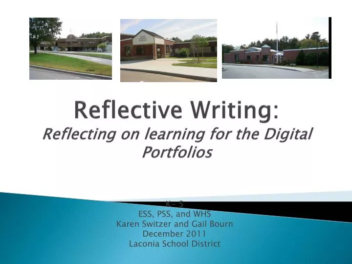 reflective writing reflecting on learning for the digital portfolios n.