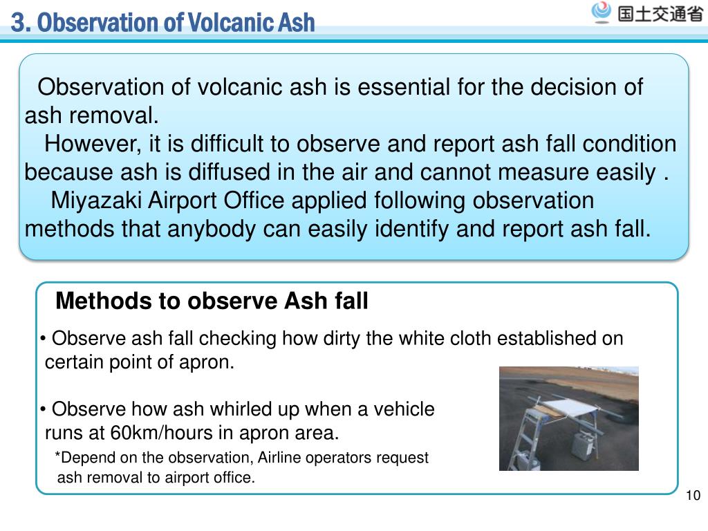 PPT - Action taken by Miyazaki Airport against Volcanic Ash from the ...