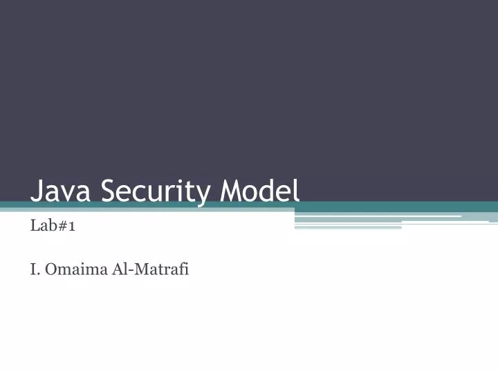 PPT - Java Security Model PowerPoint Presentation, free download - ID ...