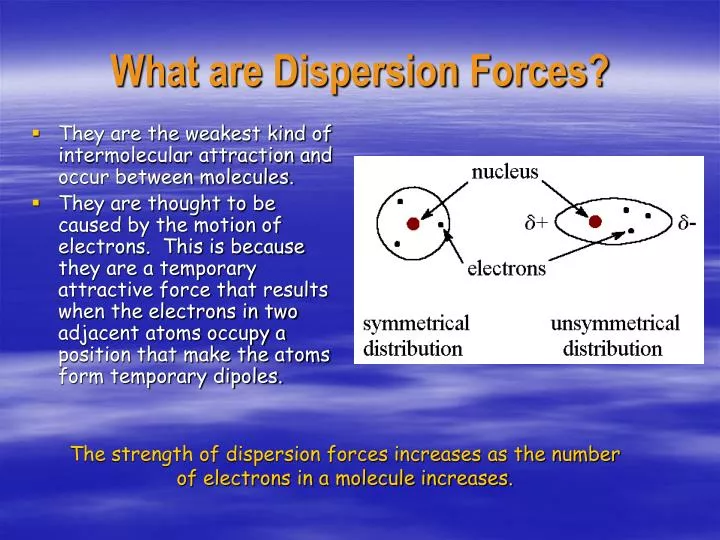 Intermolecular Forces Notes Intermolecular Forces O