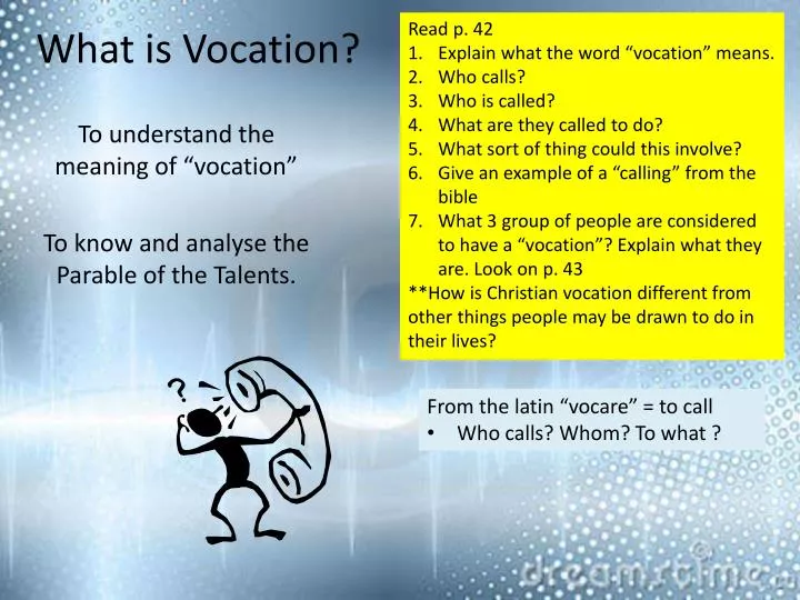 what is vocation n.