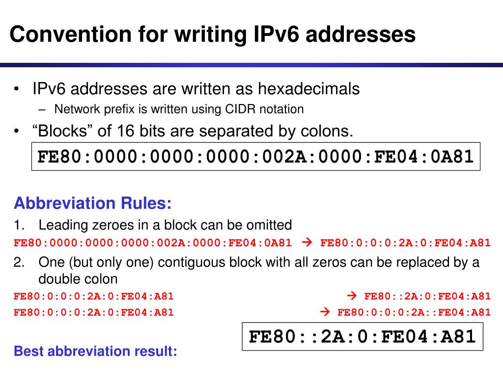 rules for compressing ipv6 addresses rules for compressing ipv6 addresses
