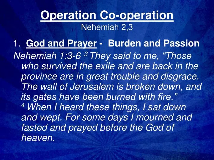operation co operation nehemiah 2 3 n.