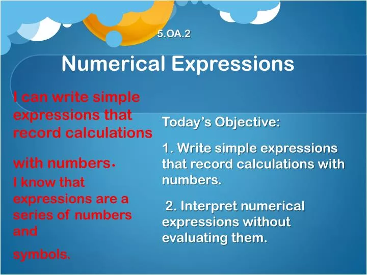 Ppt numerical expressions powerpoint presentation free download id 