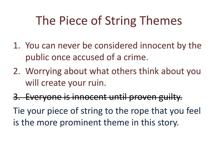 PPT - The Piece of String PowerPoint Presentation - ID:2441095