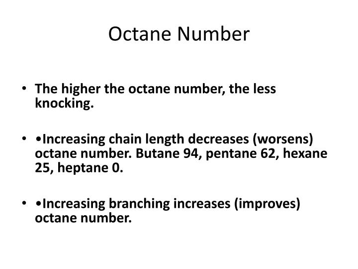 Ppt octane number powerpoint presentation id 2441126