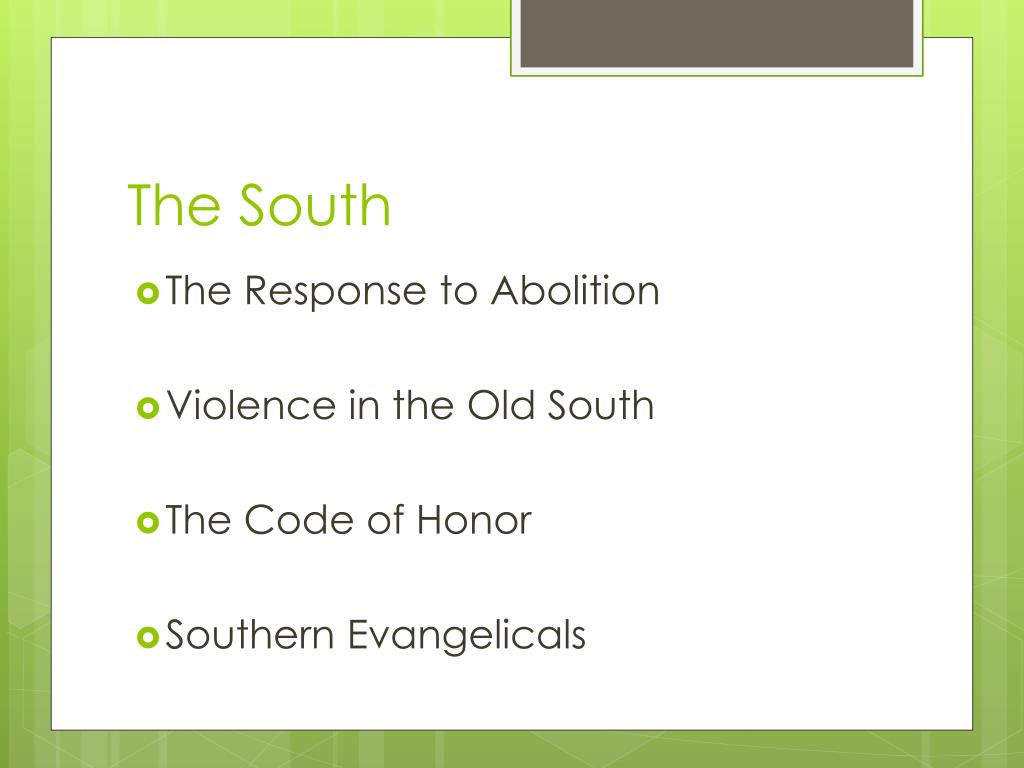 PPT - The Old South and Slavery, 1830-1860 PowerPoint Presentation ...