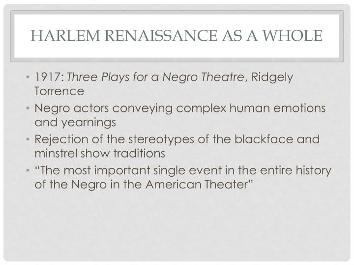 harlem rennisance essay The harlem renaissance essay 1513 words | 7 pages the harlem renaissance chapter 1 introduction harlem renaissance, an african american cultural movement of the 1920s and early 1930s that was centered in. harlem rennisance essay The harlem renaissance essay 1513 words | 7 pages the harlem renaissance chapter 1 introduction harlem renaissance, an african american cultural movement of the 1920s and early 1930s that was centered in.