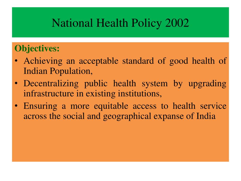 PPT National Health Policy PowerPoint Presentation, free download