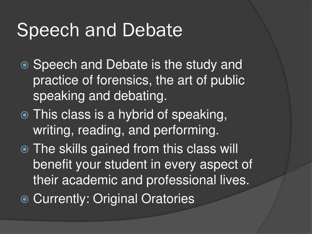 PPT - Speech & Debate journalism yearbook PowerPoint Presentation - ID