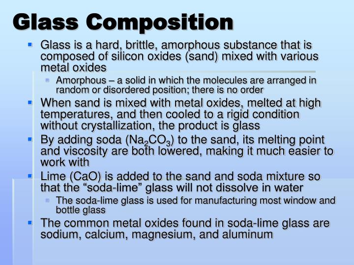 PPT Chapter 4 Glass PowerPoint Presentation ID2443230