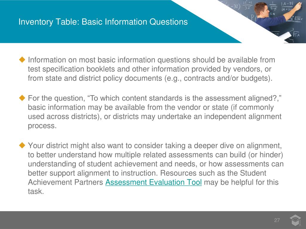 PPT - Student Assessment Inventory for School Districts Training Guide ...