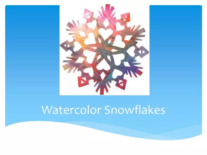 watercolor snowflakes n.