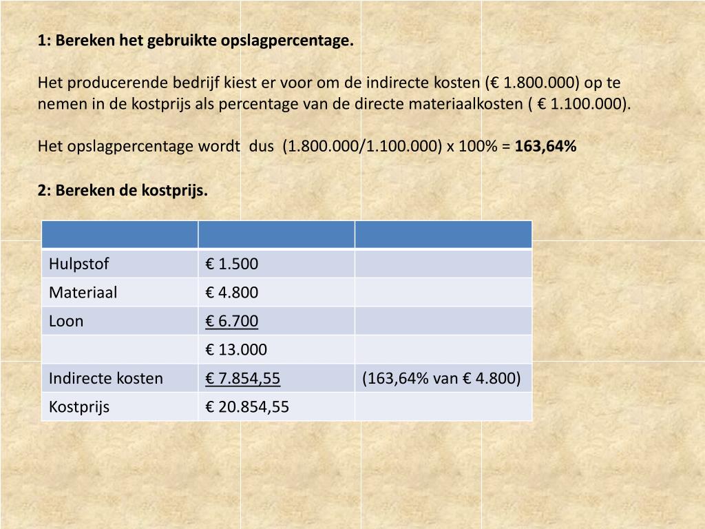 PPT - Cost Calculation for Heterogeneous Productions PowerPoint