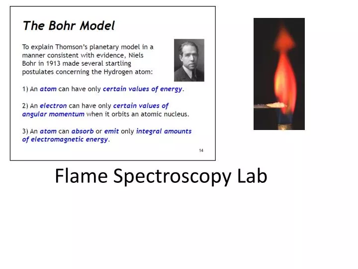 PPT Flame Spectroscopy Lab PowerPoint Presentation, free download