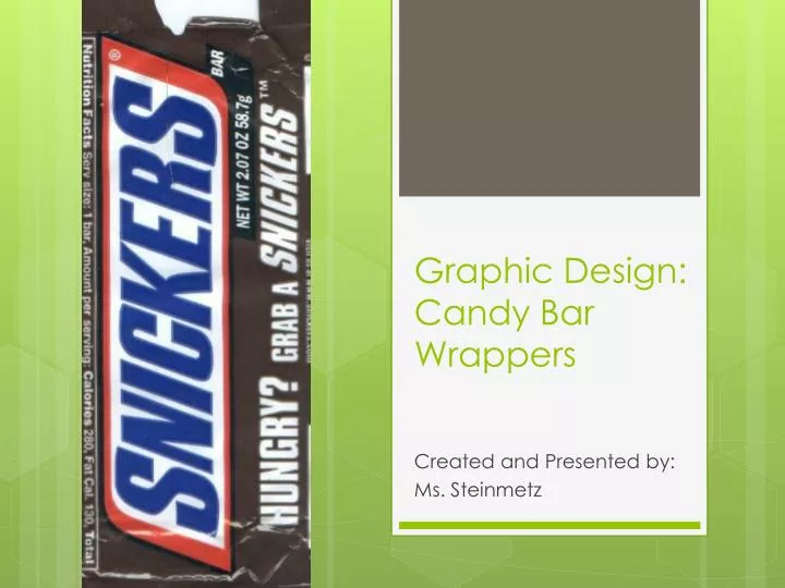 PPT - Graphic Design: Candy Bar Wrappers PowerPoint Presentation, free ...