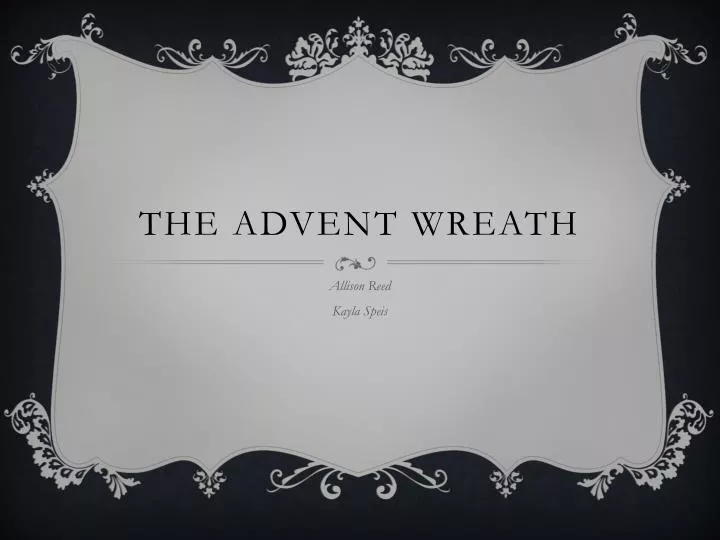 the advent wreath n.