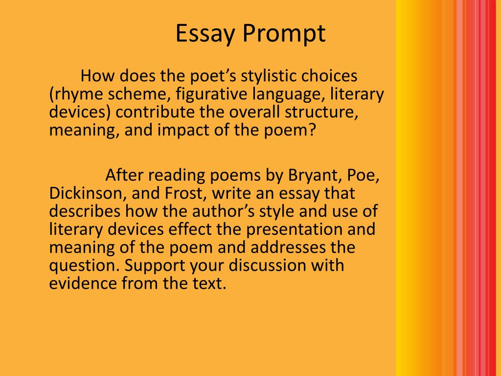 steps to writing a poetry analysis essay