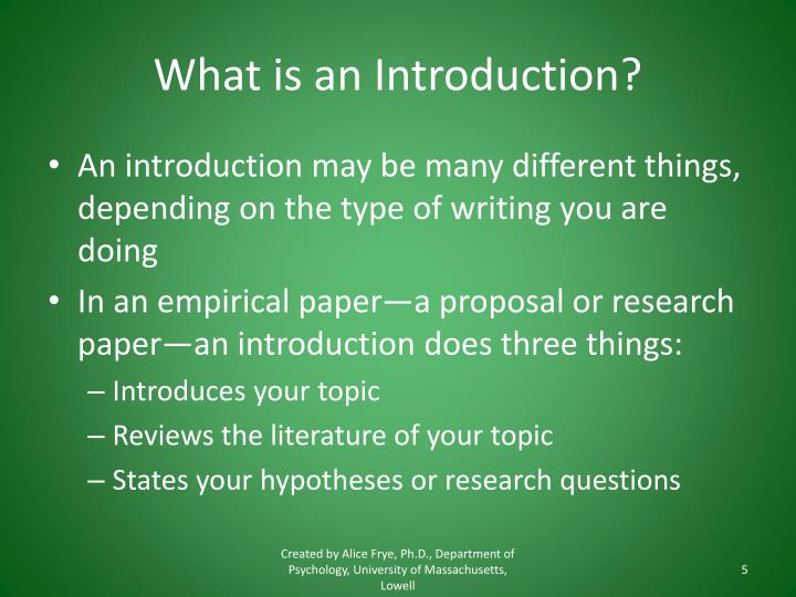 PPT - How to Write an Introduction PowerPoint Presentation - ID:2444549