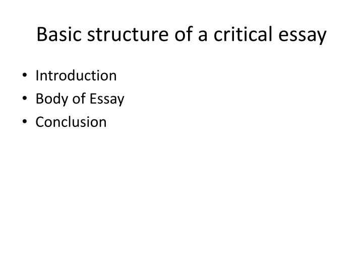 Ppt Shooting An Elephant Powerpoint Presentation Id Basic Structure Of A Critical Essay Introduction