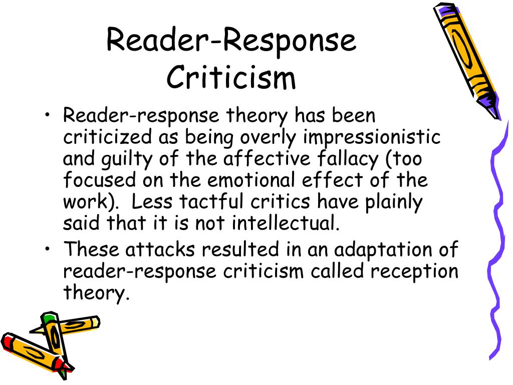 reader response criticism in a sentence