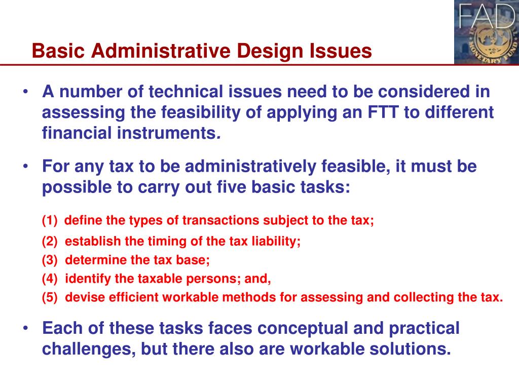 administrative feasibility