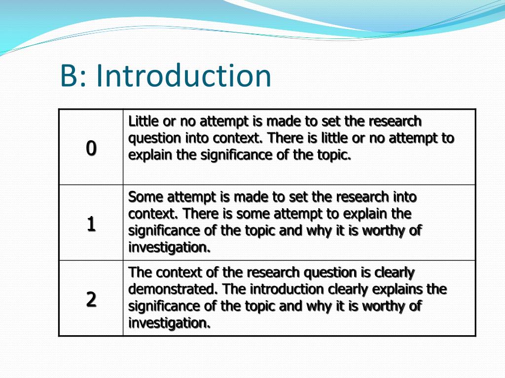 extended essay introduction ppt