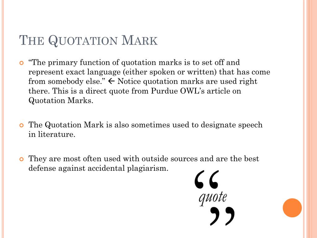 PPT - Quotation Marks PowerPoint Presentation, free download - ID:2446189