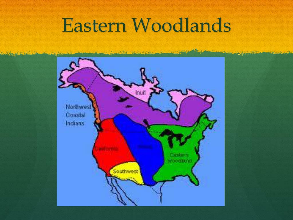 Eastern Woodland Tribes Map