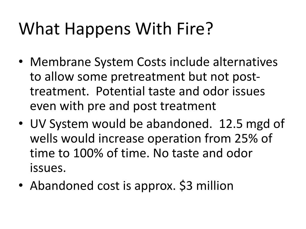 PPT City of Bend Water Treatment Advisory Group Present Worth Cost