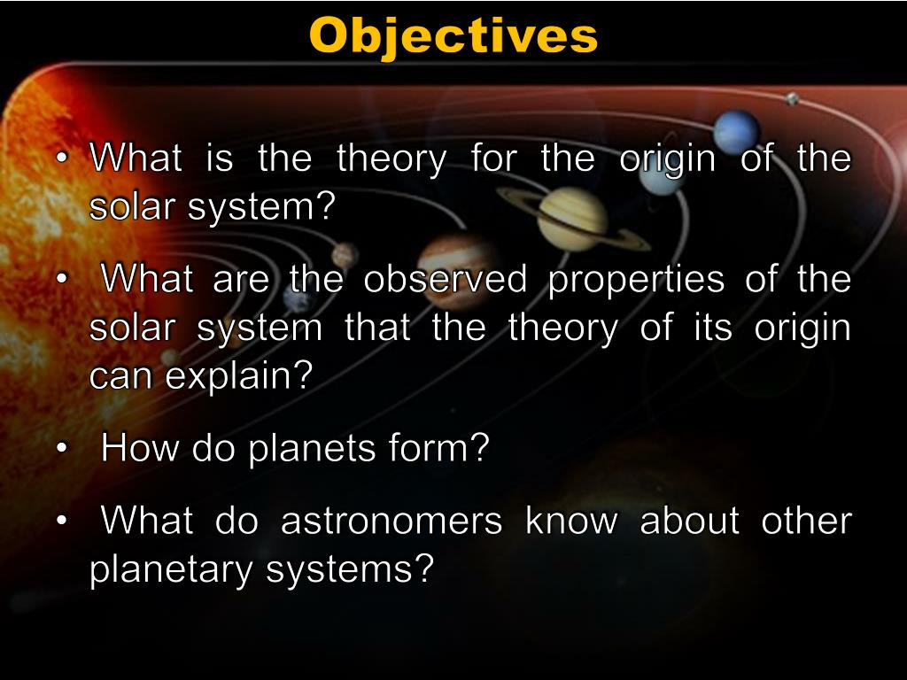 Ppt Origin Of The Solar System Powerpoint Presentation