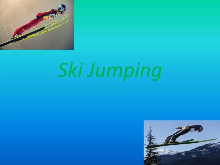 ski jumping n.