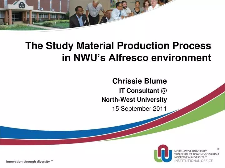 what is presentation method at nwu