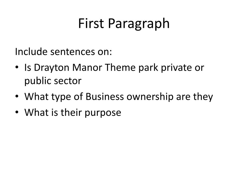 PPT First Paragraph PowerPoint Presentation, free download ID2447503
