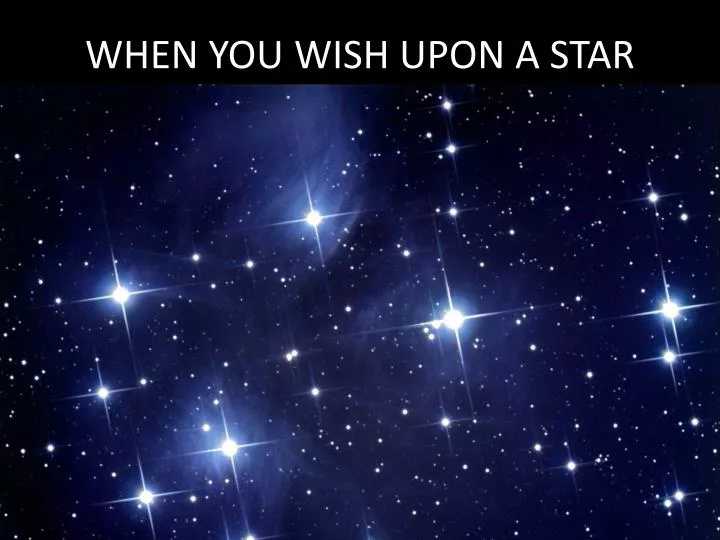 when you wish upon a star n.