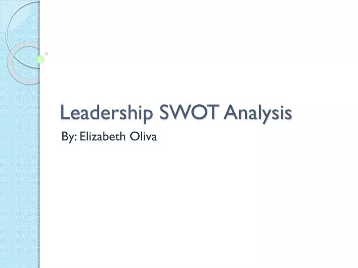 leadership swot analysis n.