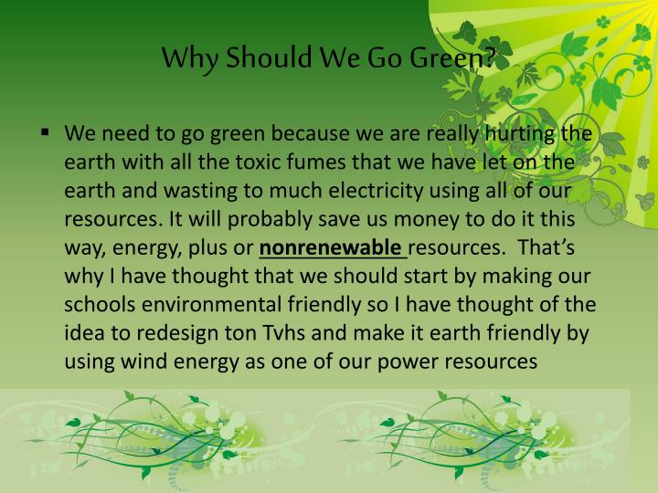 PPT Go Green PowerPoint Presentation ID2448469