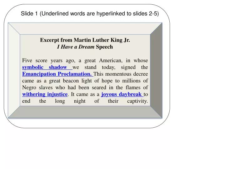 Ppt Excerpt From Martin Luther King Jr I Have A Dream Speech Powerpoint Presentation Id 2448563