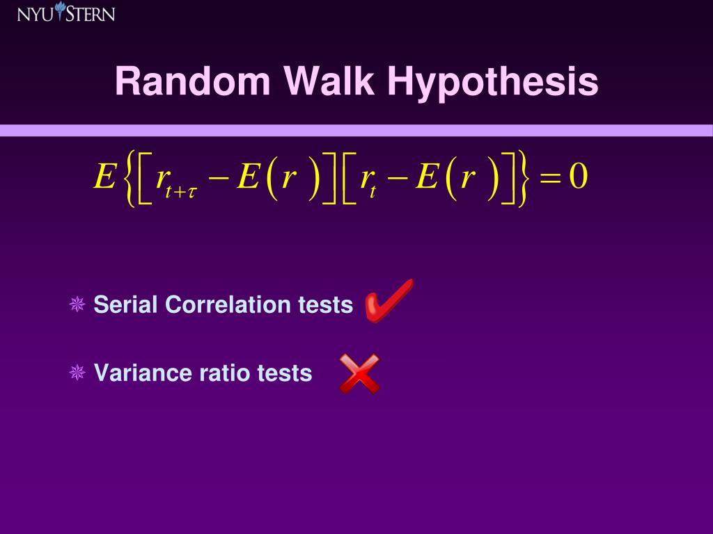 define random walk hypothesis