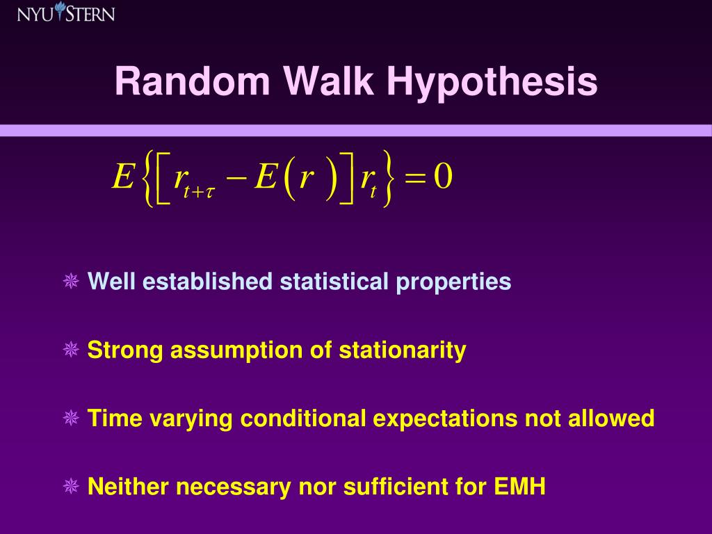 random walk hypothesis journal article