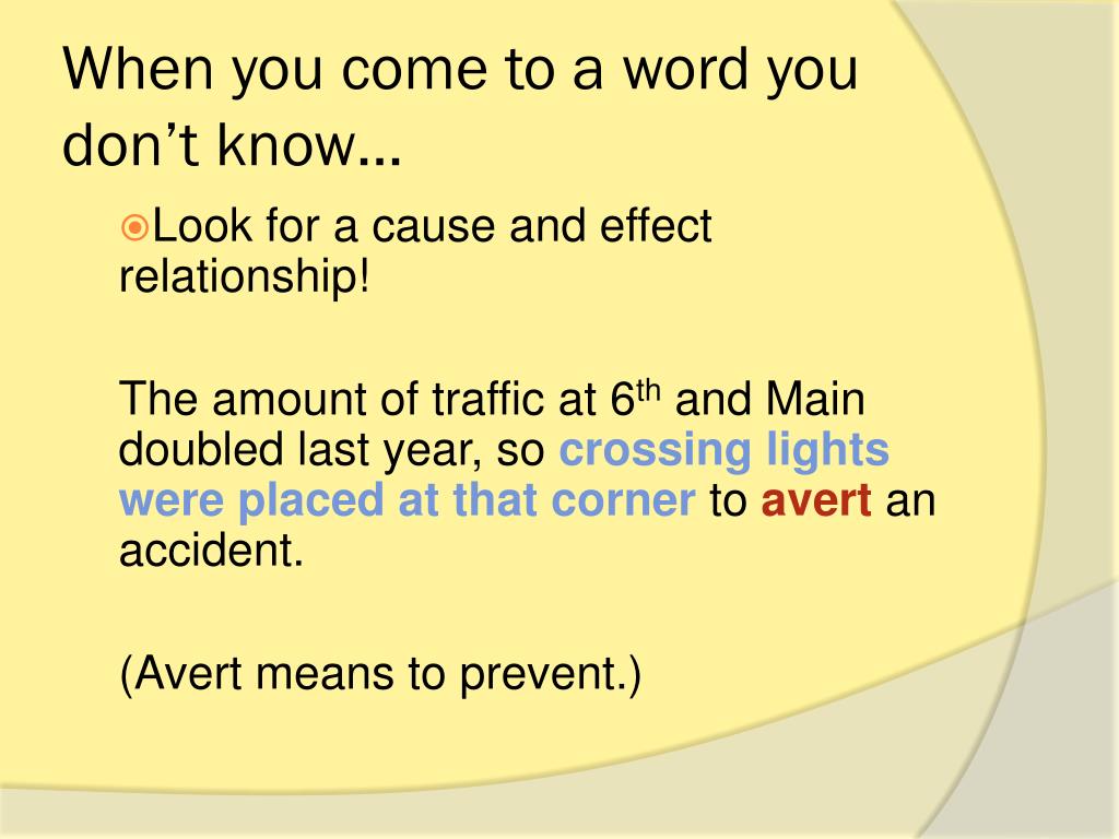 Avert meaning