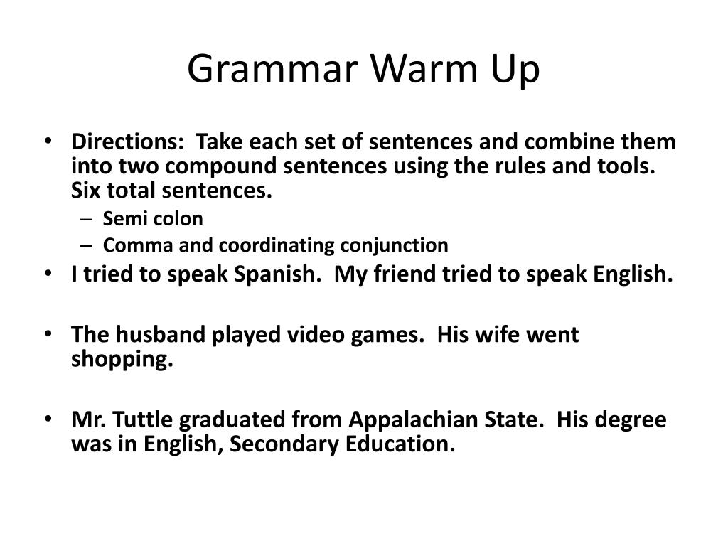 Warm over. Grammar warm up. Ворм ап на уроках английского. Grammar warming up exercises. Comma and Colon exercise.