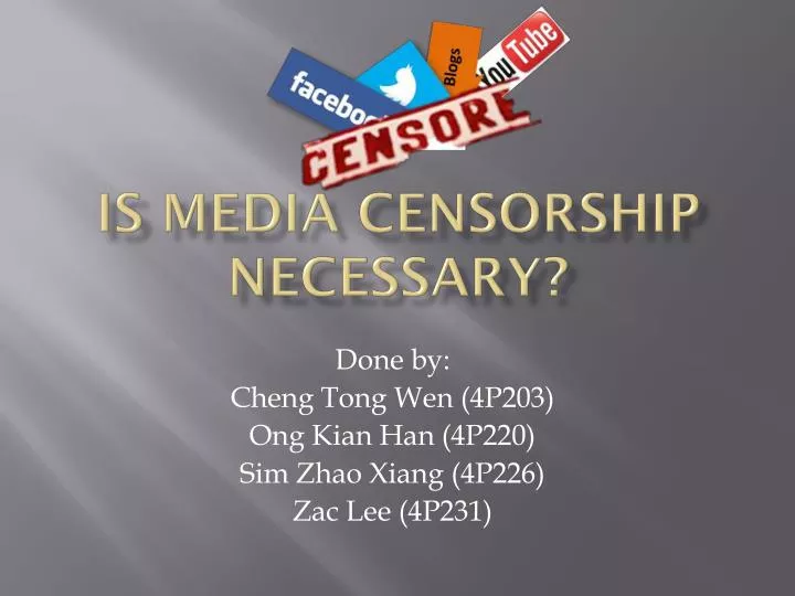 is censorship in the media necessary essay