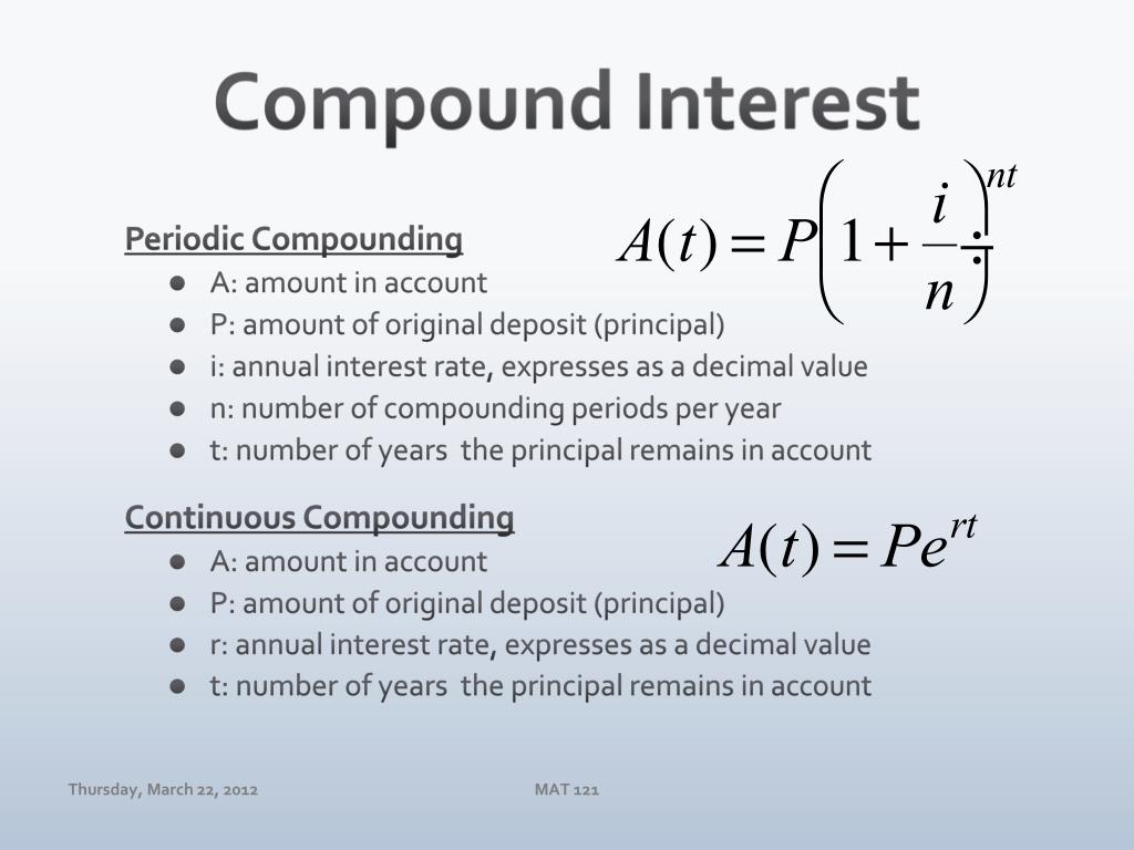 PPT - Applied Calculus (MAT 121) Dr. Day Thursday, March 22, 2012 ...
