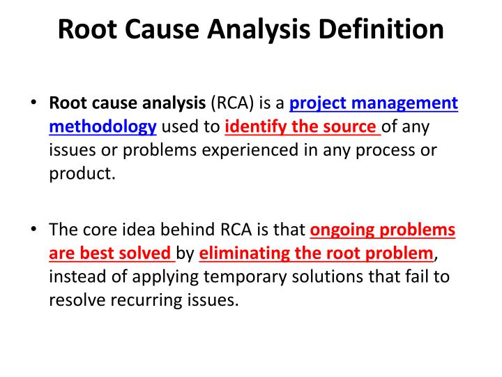 what does a root cause analysis mean