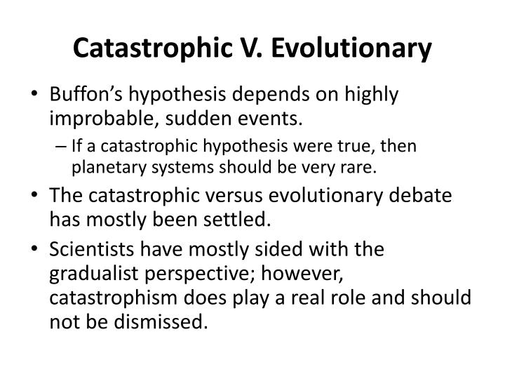 catastrophic hypothesis formation