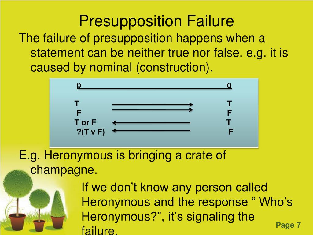 PPT - Presupposition By Rina Husnaini Febriyanti PowerPoint ...