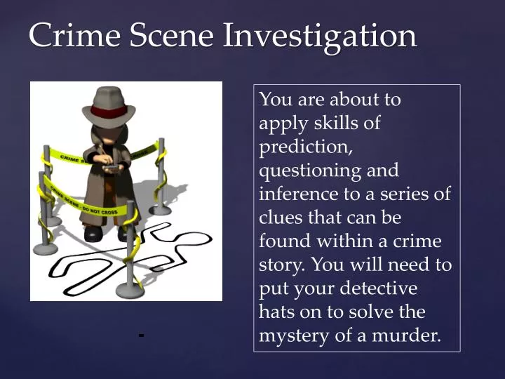 research topics for crime scene investigation