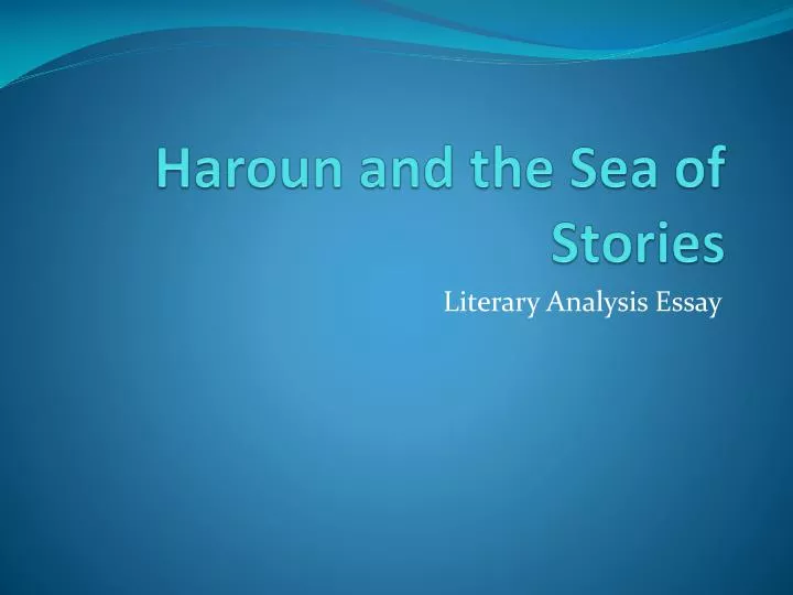 haroun and the sea of stories review haroun and the sea of stories review