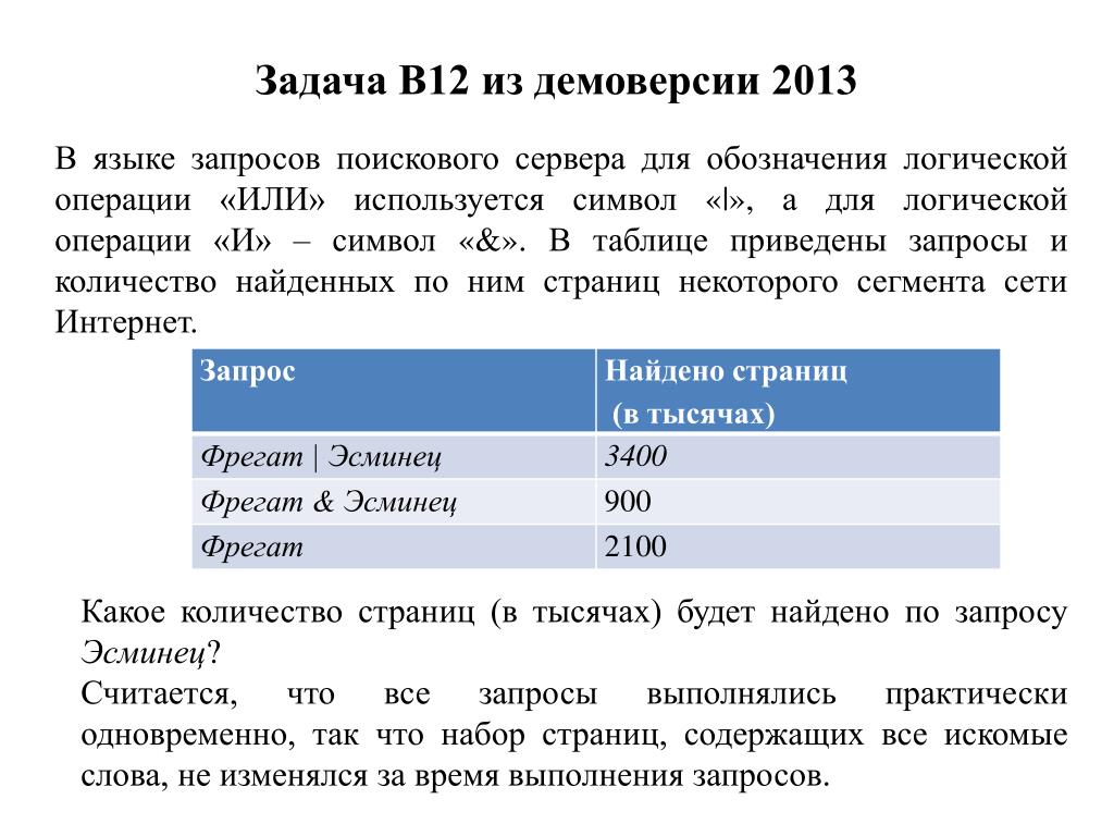 Считается что запросы выполняются практически одновременно. Поисковые запросы задачи. Язык запросов поискового сервера. Поисковые запросы Информатика задачи. В языке запросов поискового сервера для обозначения логической.